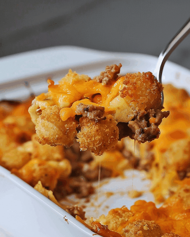 Cheeseburger Tater Tot Casserole