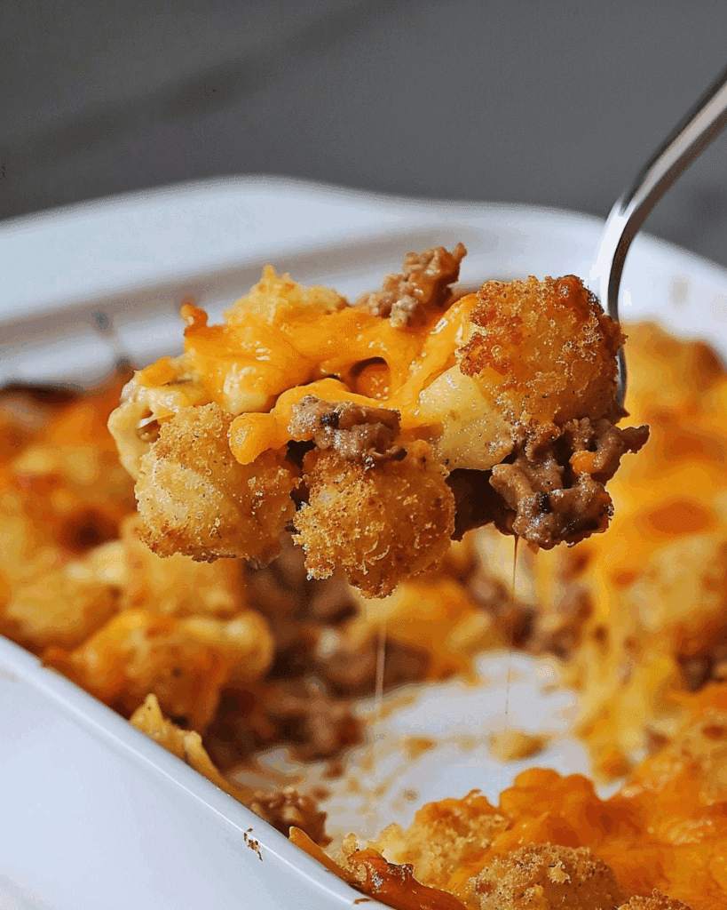 Cheeseburger Tater Tot Casserole