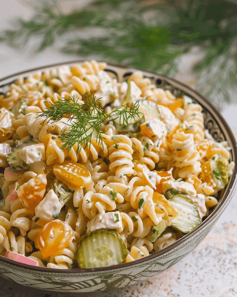 Dill Pickle Pasta Salad