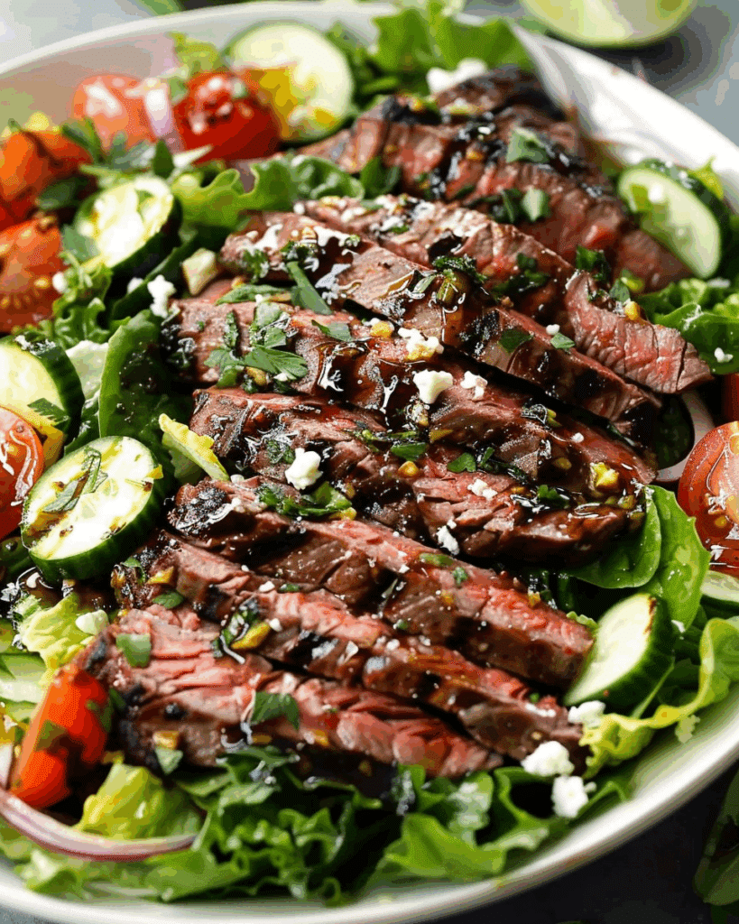 Steak Salad with Honey Balsamic