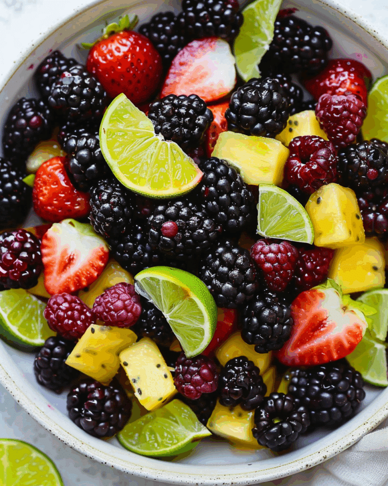 Blackberry Lime Fruit Salad