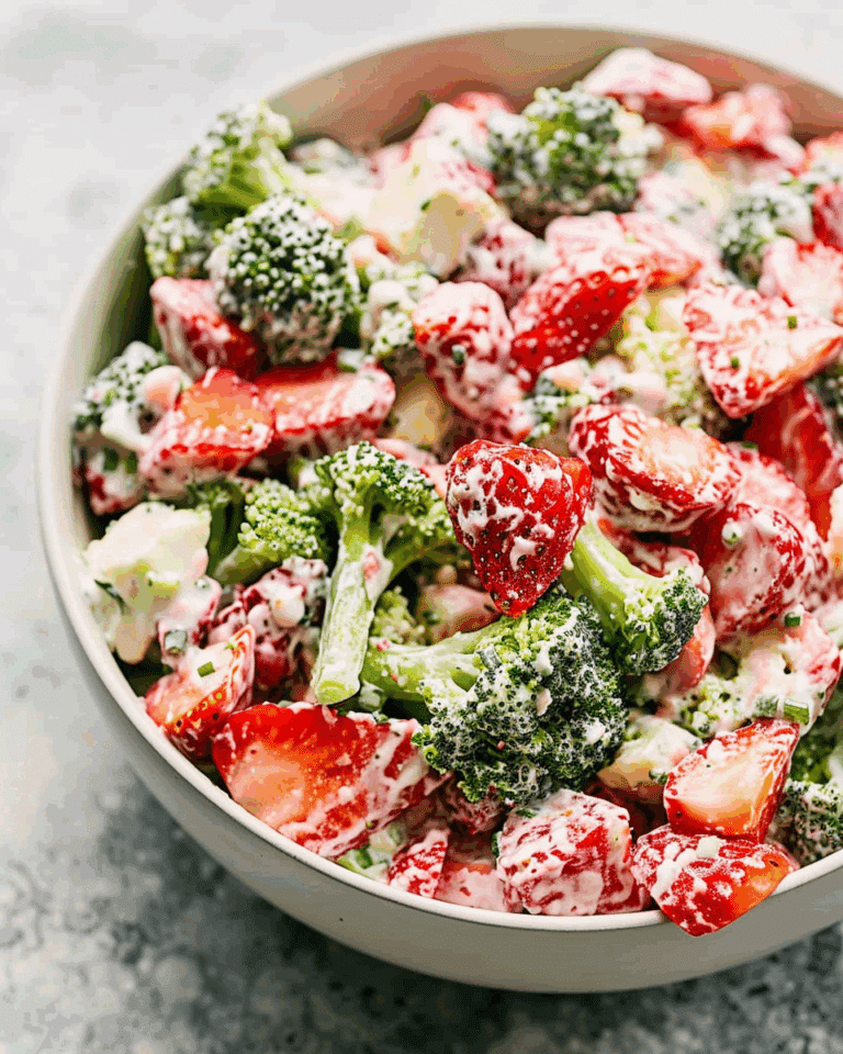 Creamy Strawberry Broccoli Salad