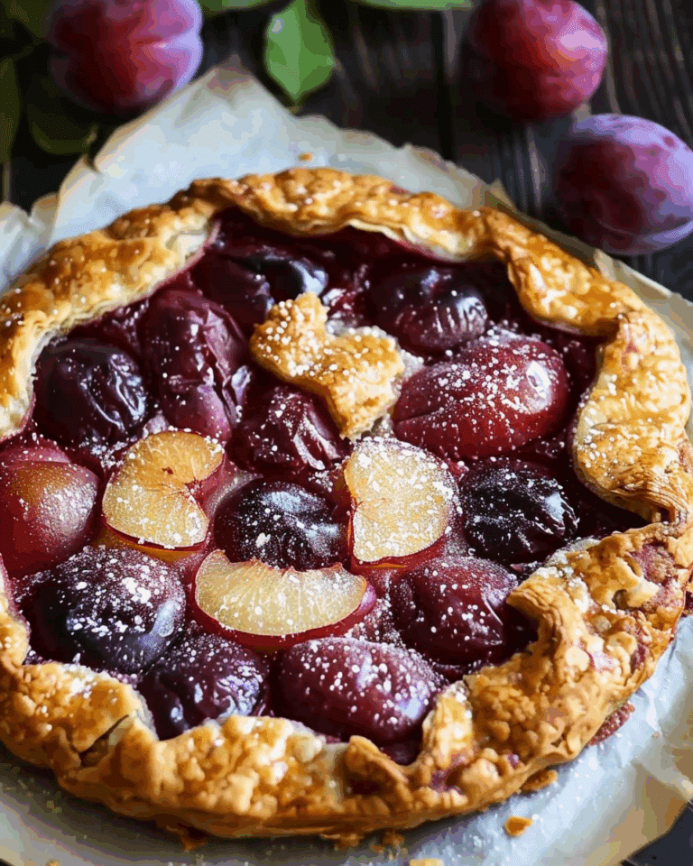Rustic Plum Galette
