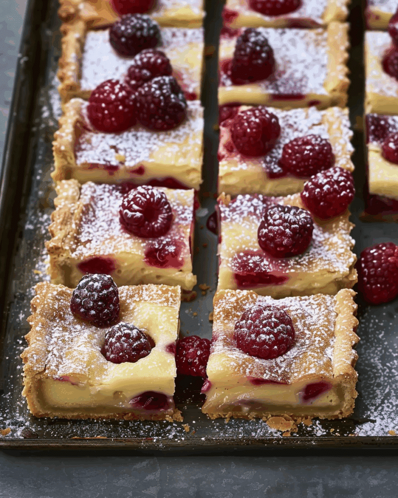 Bakewell Tart Traybake