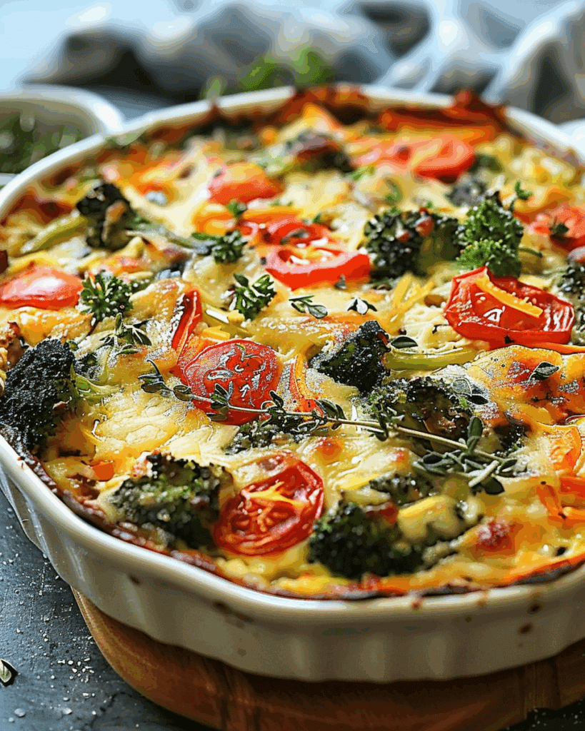 High-Protein Cottage Cheese Veggie Bake