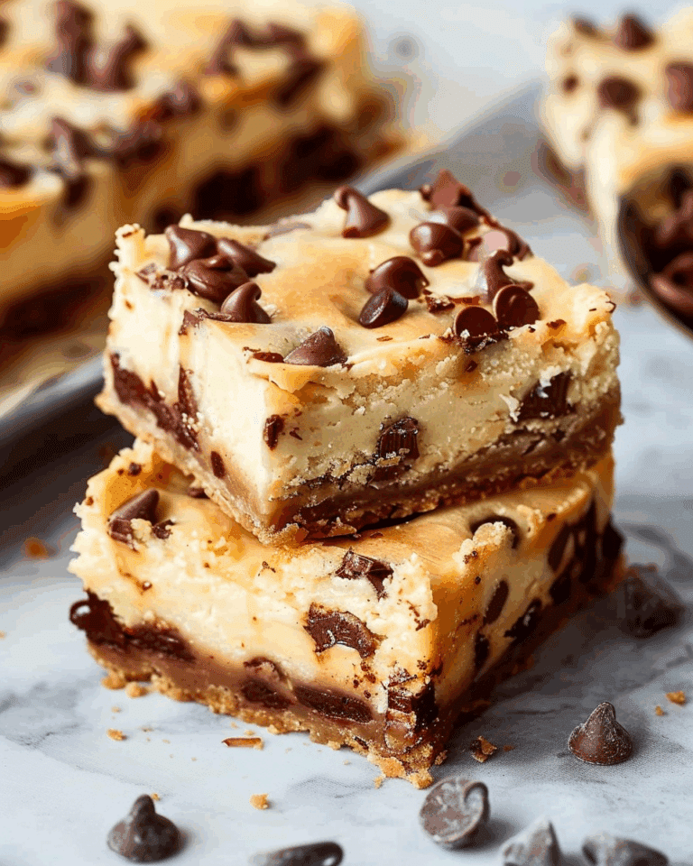 Chocolate Chip Cheesecake Bars