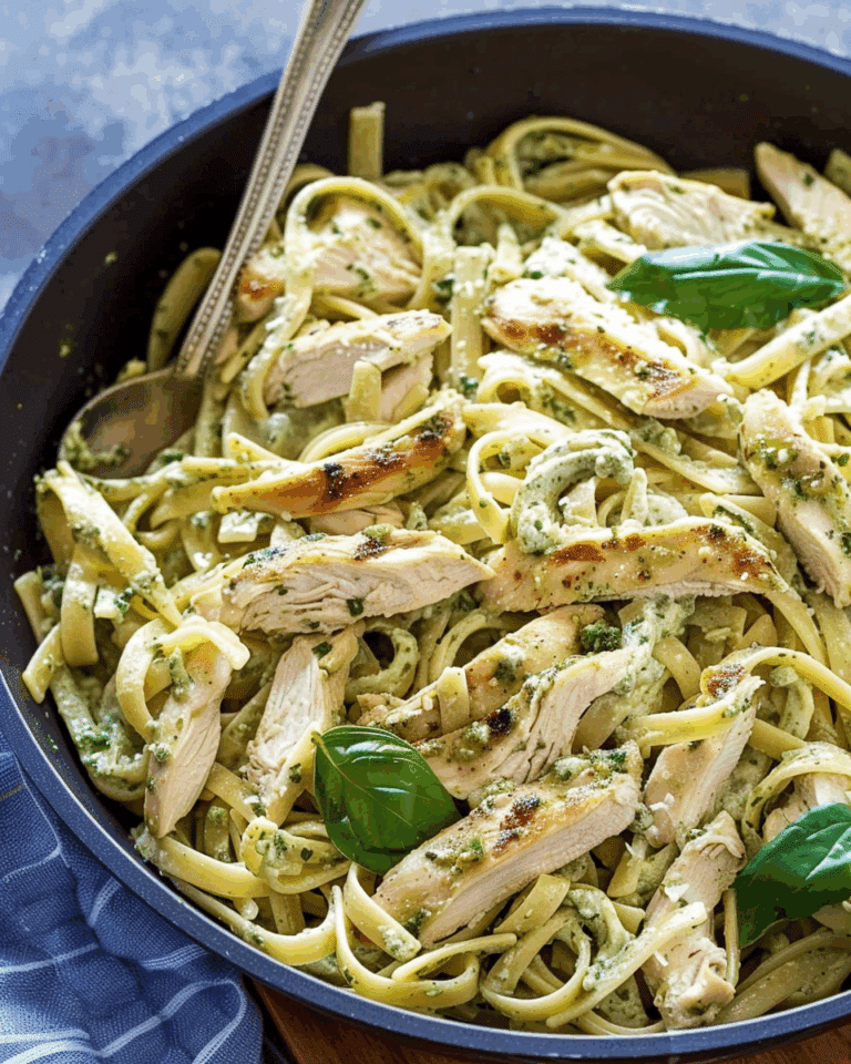 Creamy Chicken Pesto Pasta