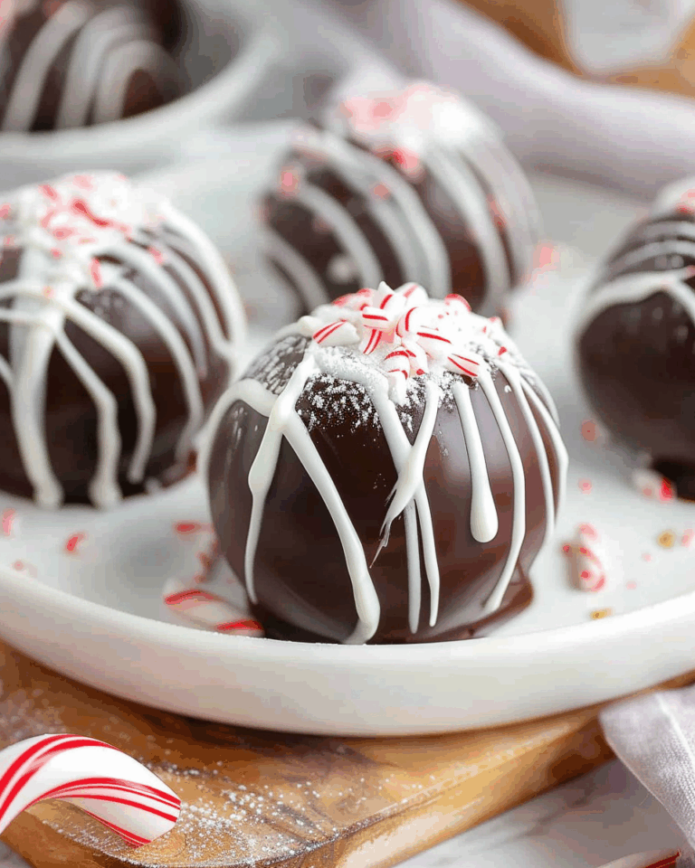 Peppermint Hot Cocoa Bombs