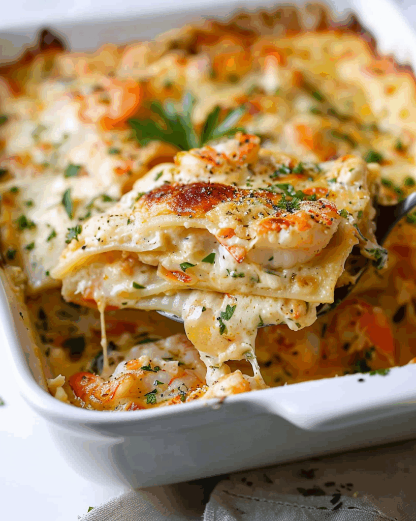 Creamy Seafood Lasagna