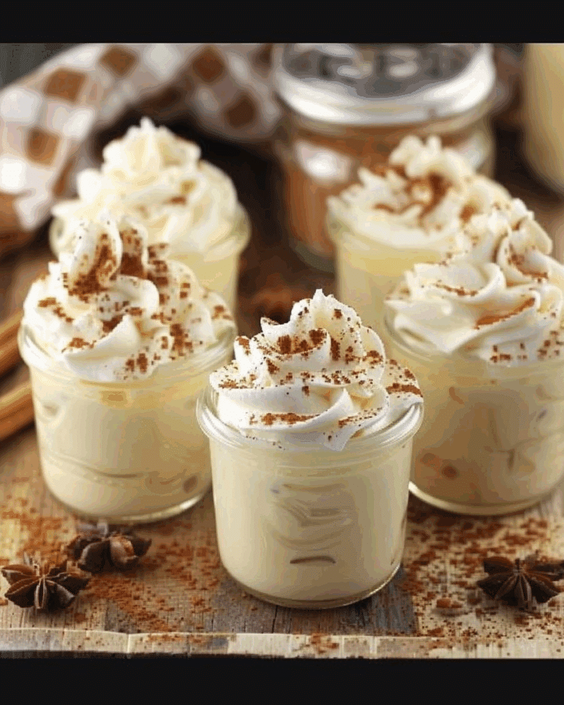 Eggnog Pudding Shots