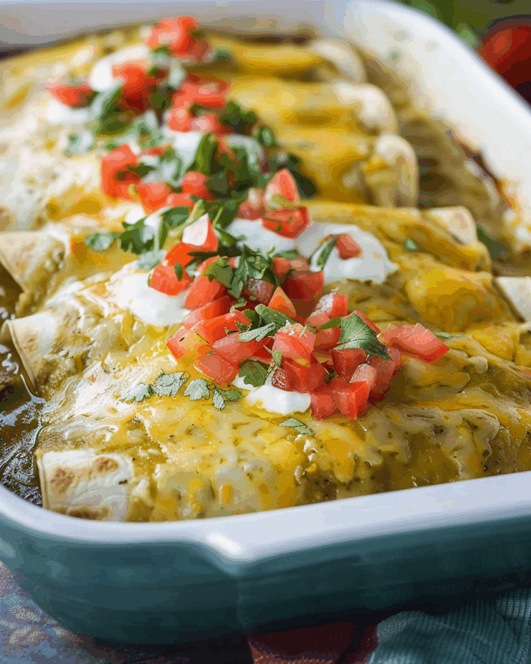 Green Chile Chicken Enchiladas