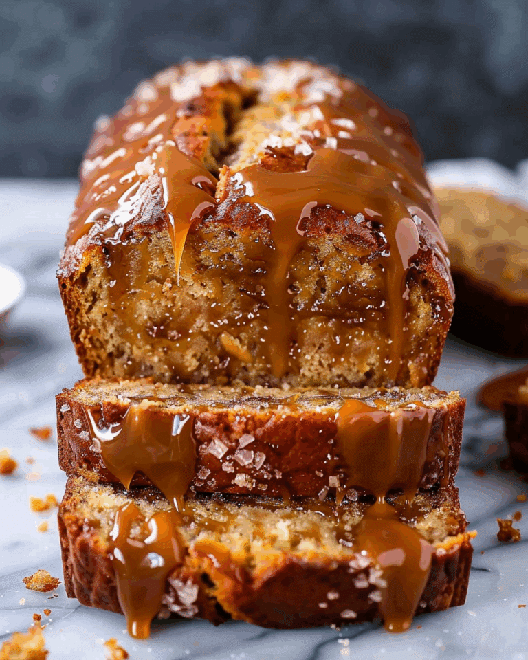 Salted Caramel Banana Bread
