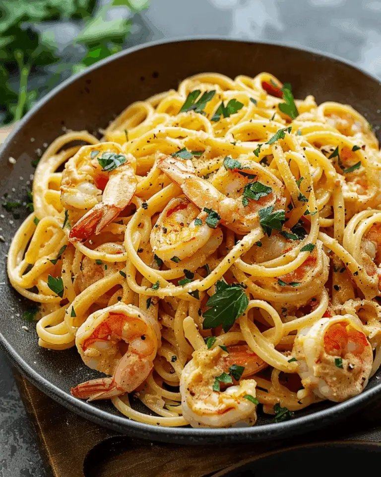 Creamy Jamaican Shrimp Pasta