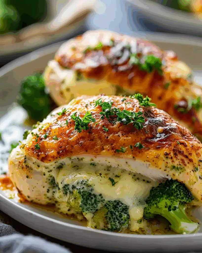 Broccoli Cheese Stuffed Chicken Breast