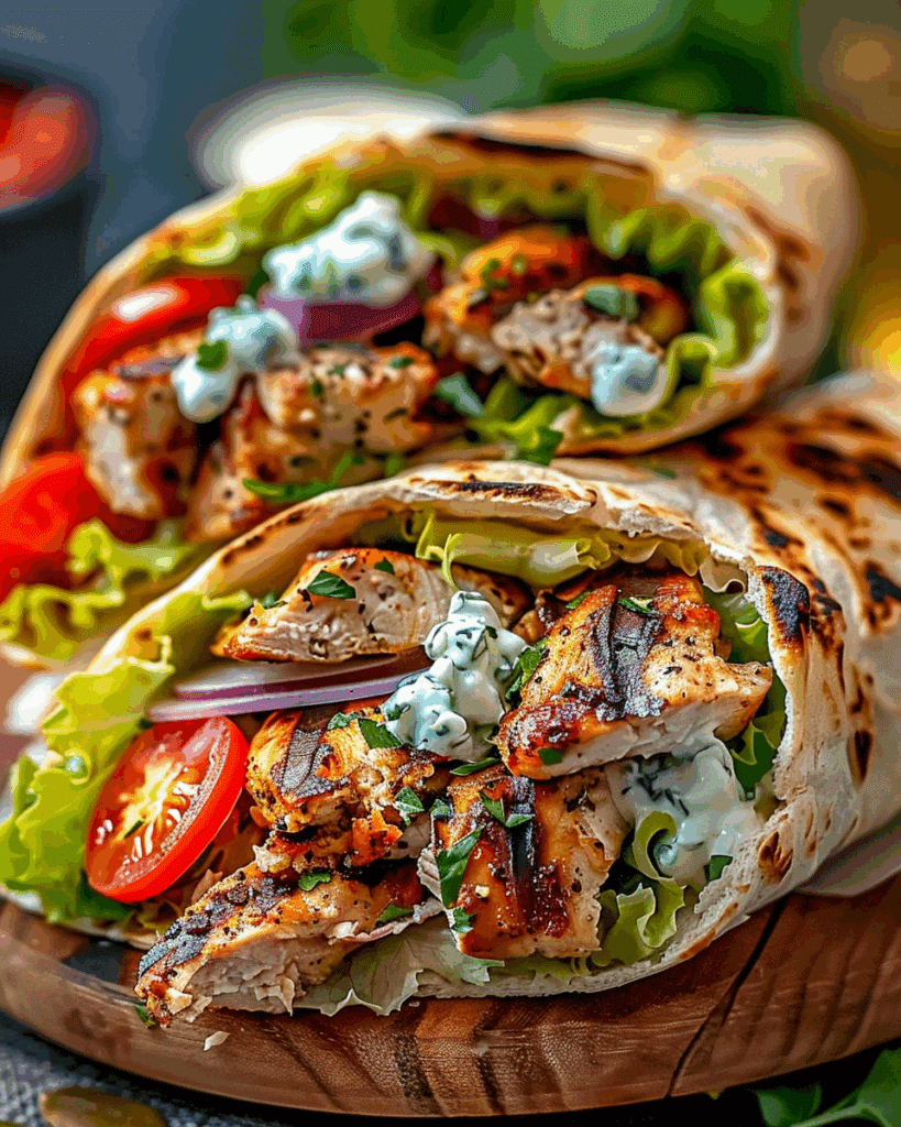 Mediterranean Chicken Gyros