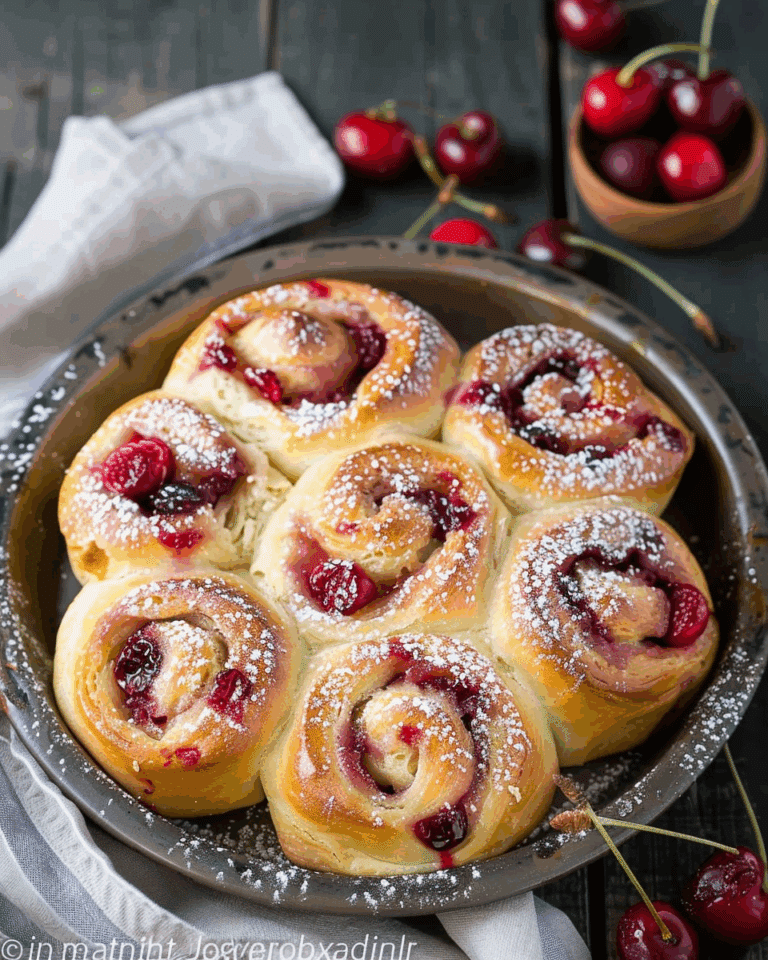 Sweet Cherry Filled Buns