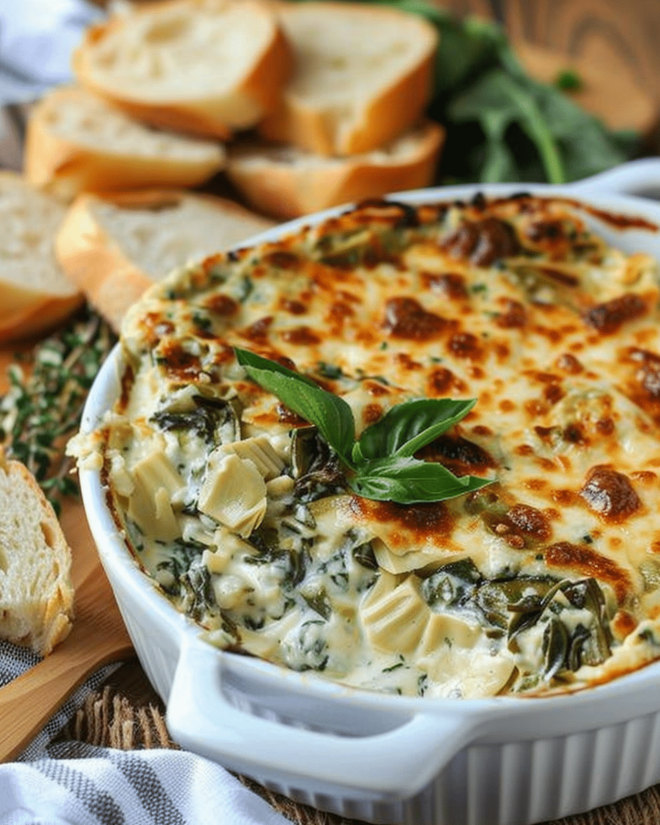 Olive Garden Artichoke Spinach Dip