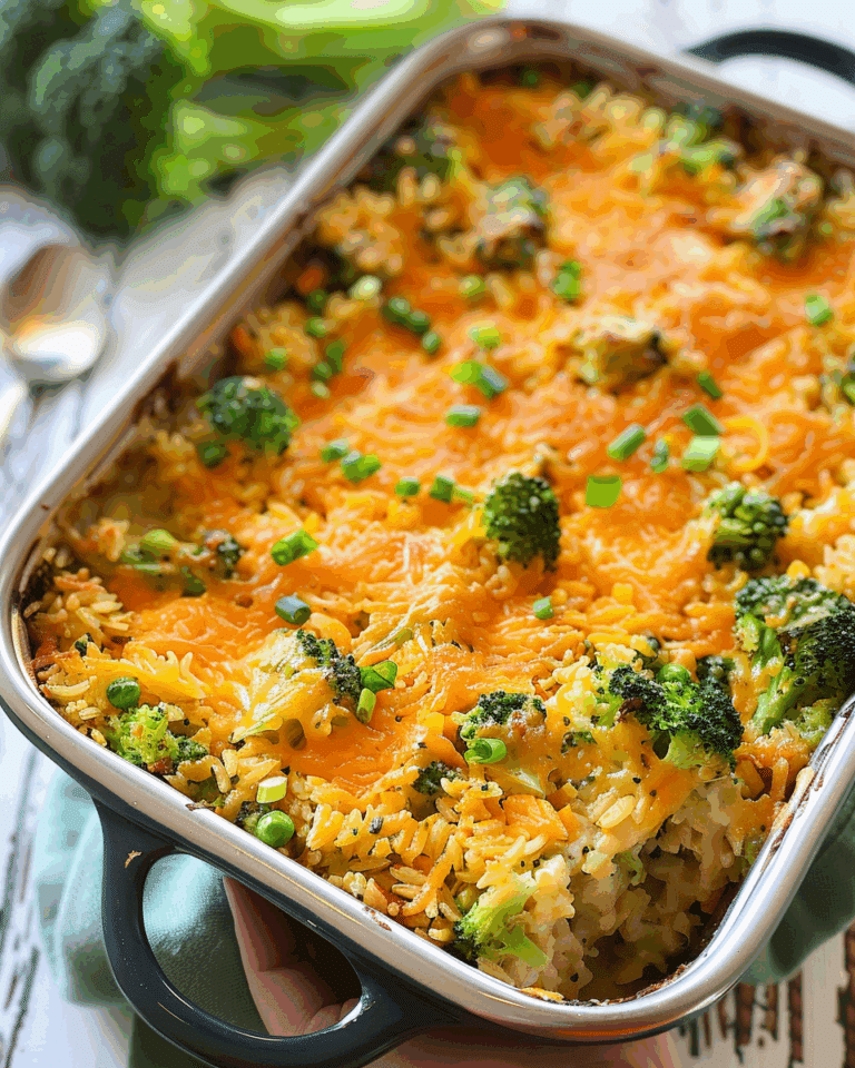 Cheesy Broccoli Rice Casserole