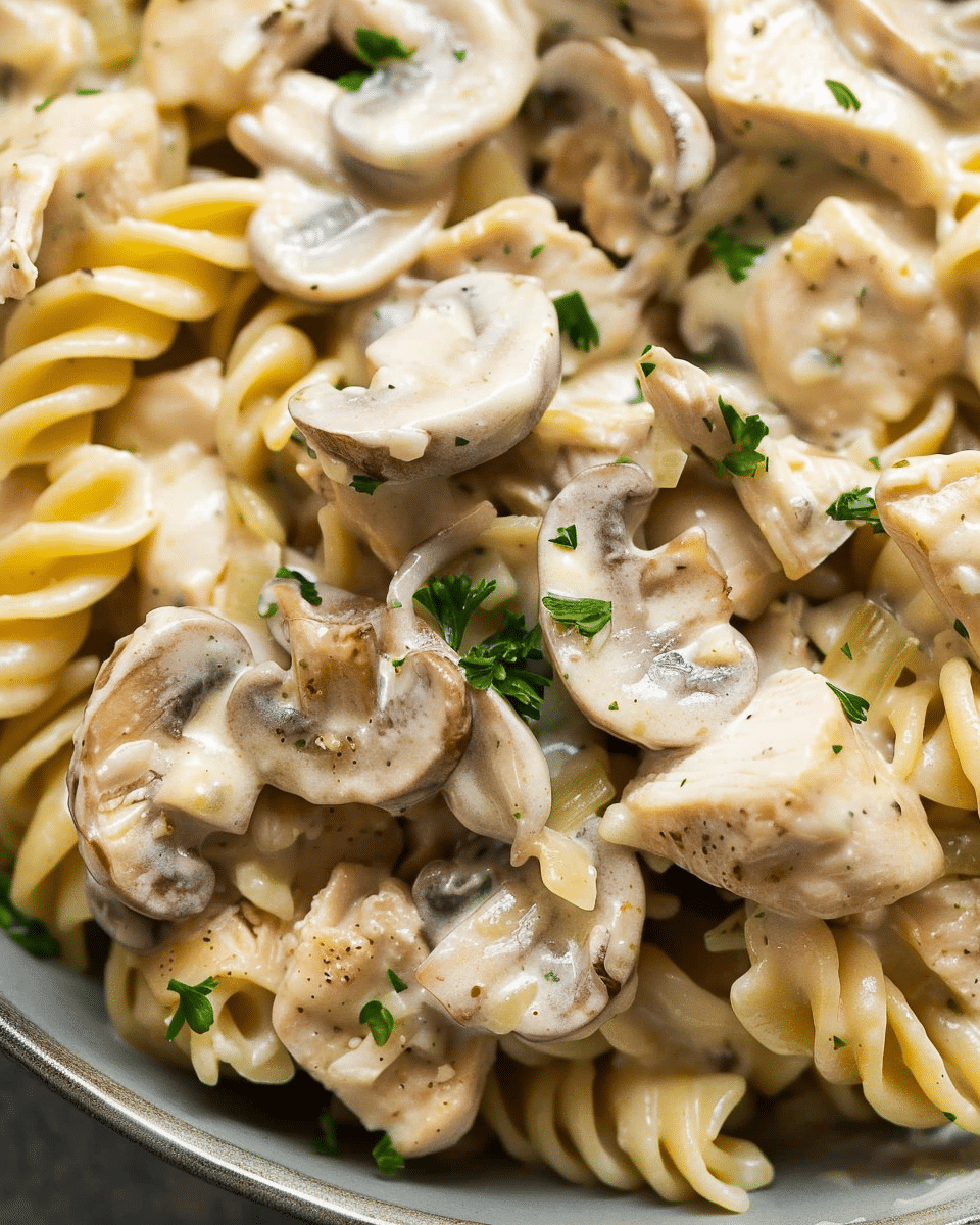 Creamy Chicken and Mushroom Pasta