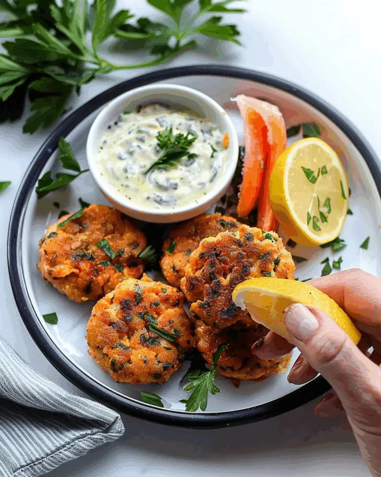 Mini Paleo Salmon Cakes & Lemon Herb Aioli