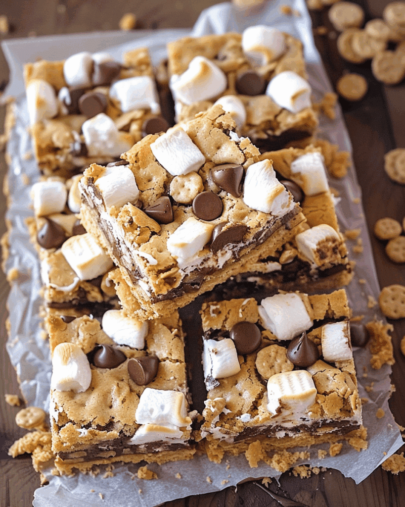 S’mores Cookie Bars