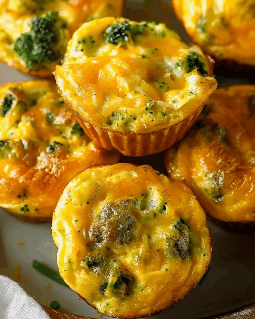 Broccoli Cheddar Egg Muffins