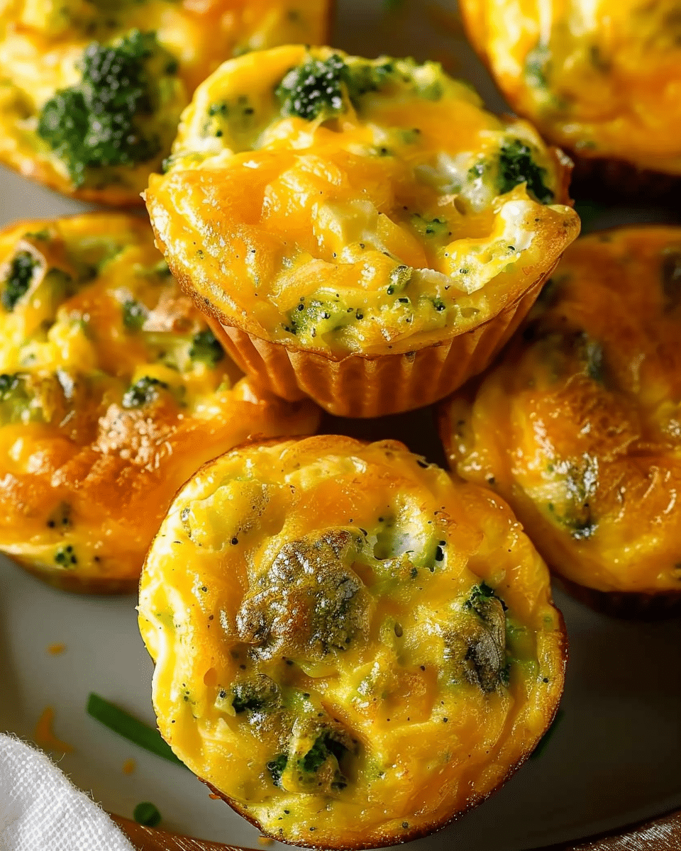 Broccoli Cheddar Egg Muffins