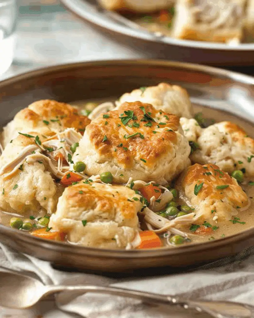 Chicken & Dumplings with Biscuits