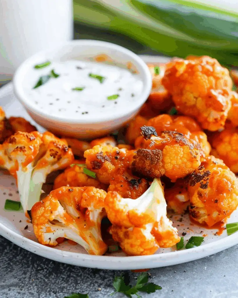 Baked Buffalo Cauliflower Wings
