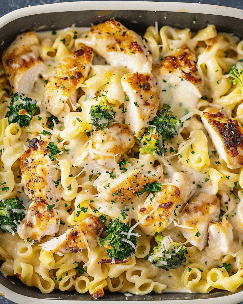Baked Chicken Alfredo 