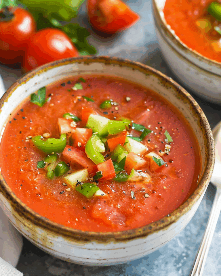 Easy Tomato Gazpacho Soup