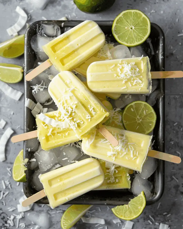 Pineapple Coconut Lime Popsicles