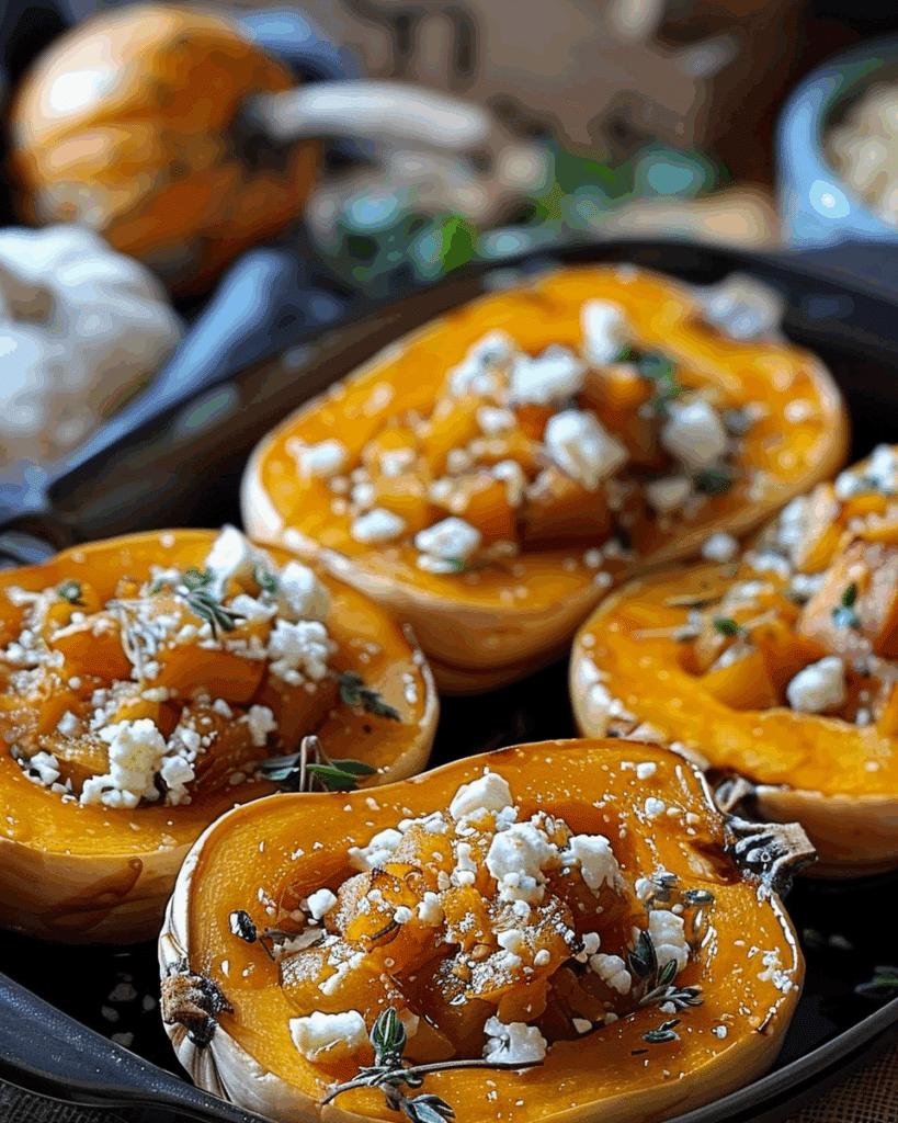 Courge Butternut Rôtie au Miel et Feta
