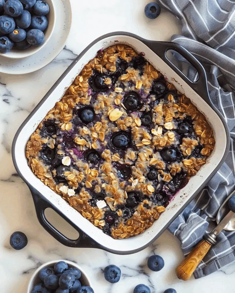 Blueberry Oatmeal Bake