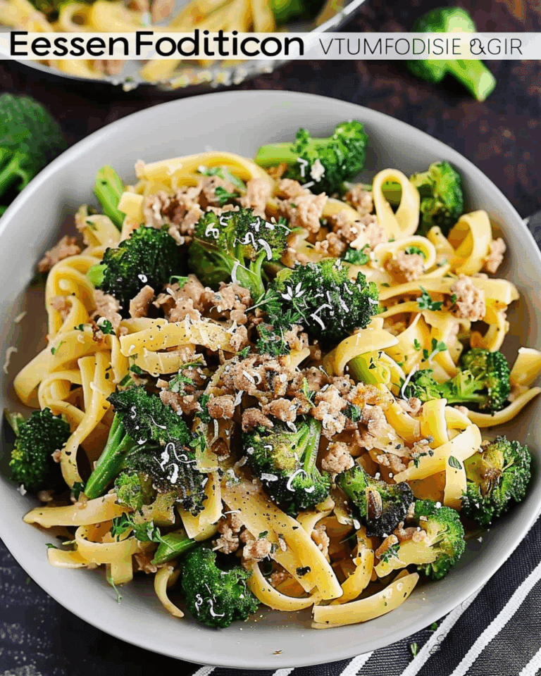 Easy Ground Turkey Pasta with Broccoli