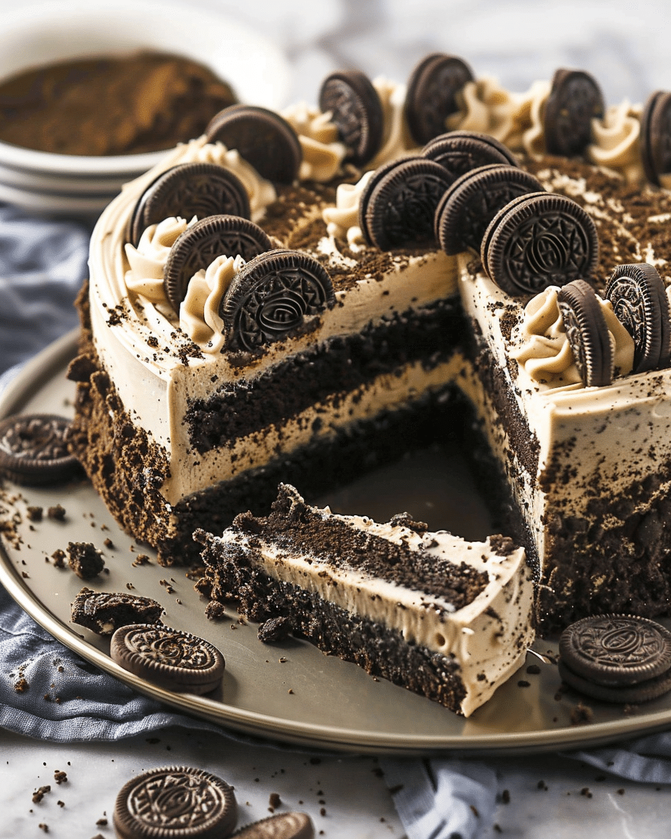 Oreo Cookie Cake Recipe
