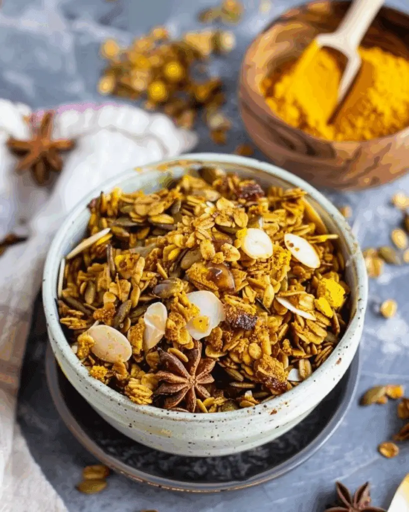 Turmeric Stove Top Paleo Granola
