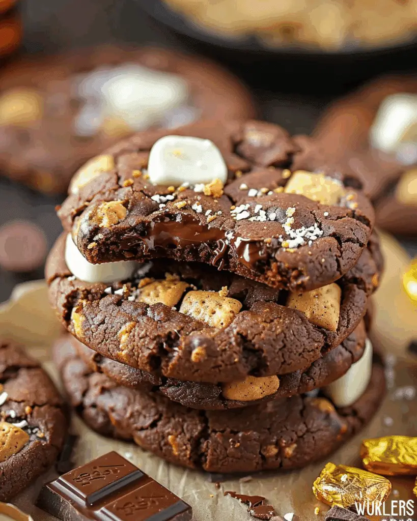 Ever Homemade Chocolate S’mores Cookies