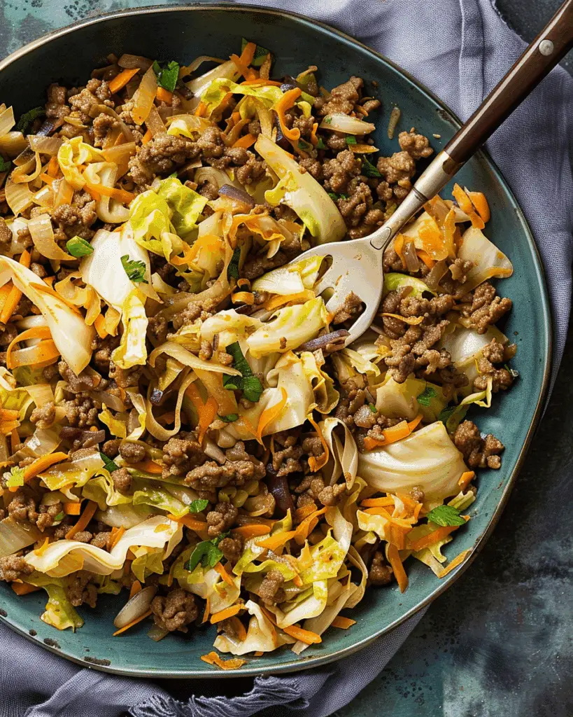 Ground Beef and Cabbage