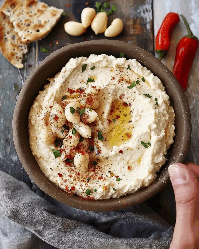 White Bean Dip with Roasted Garlic