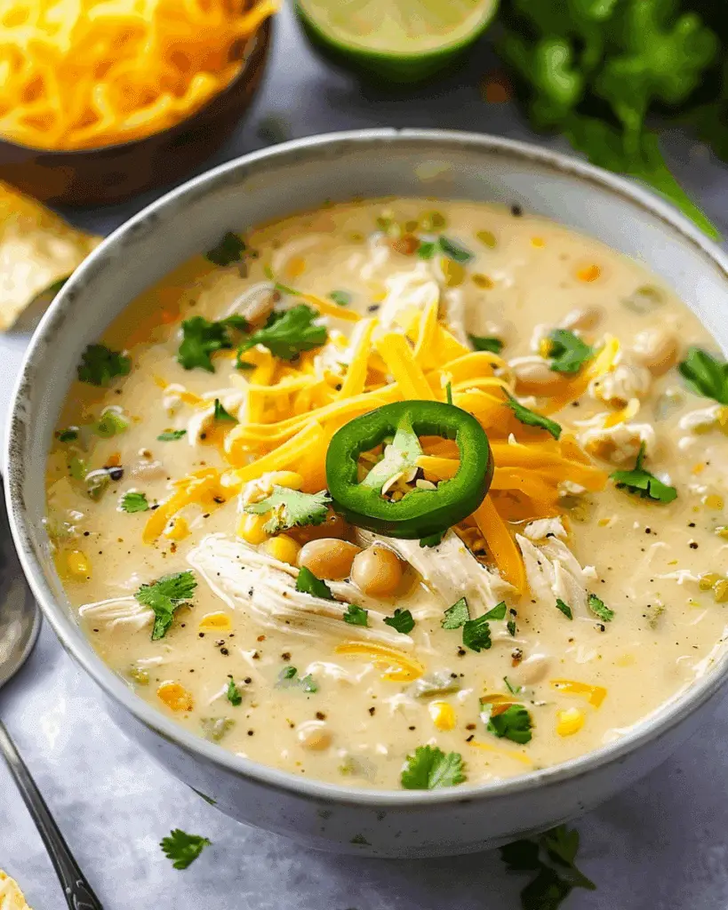 Creamy Instant Pot White Chicken Chili