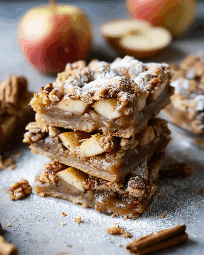 Healthy Apple Pie Bars