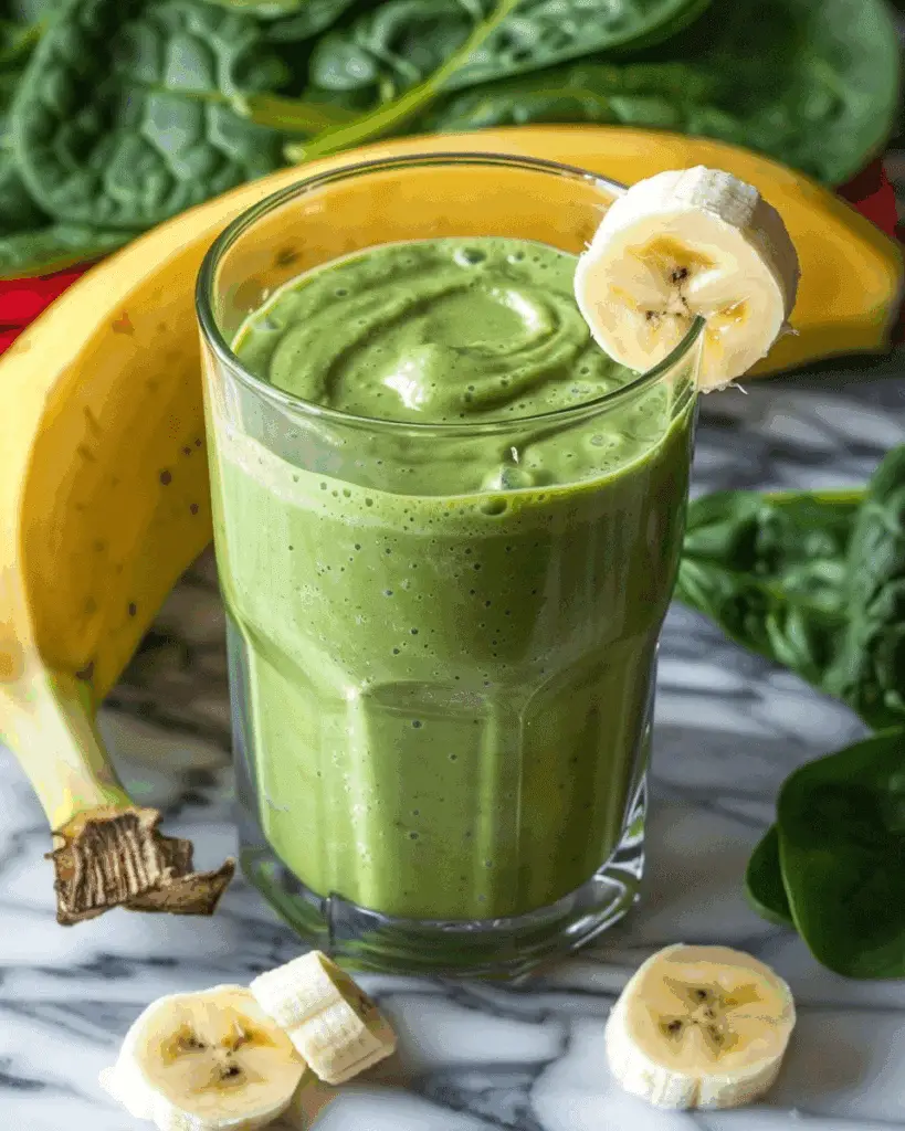 Peanut Butter Banana Spinach Smoothie Recipe