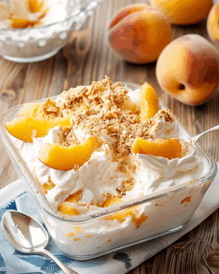 Peaches and Cream Dessert