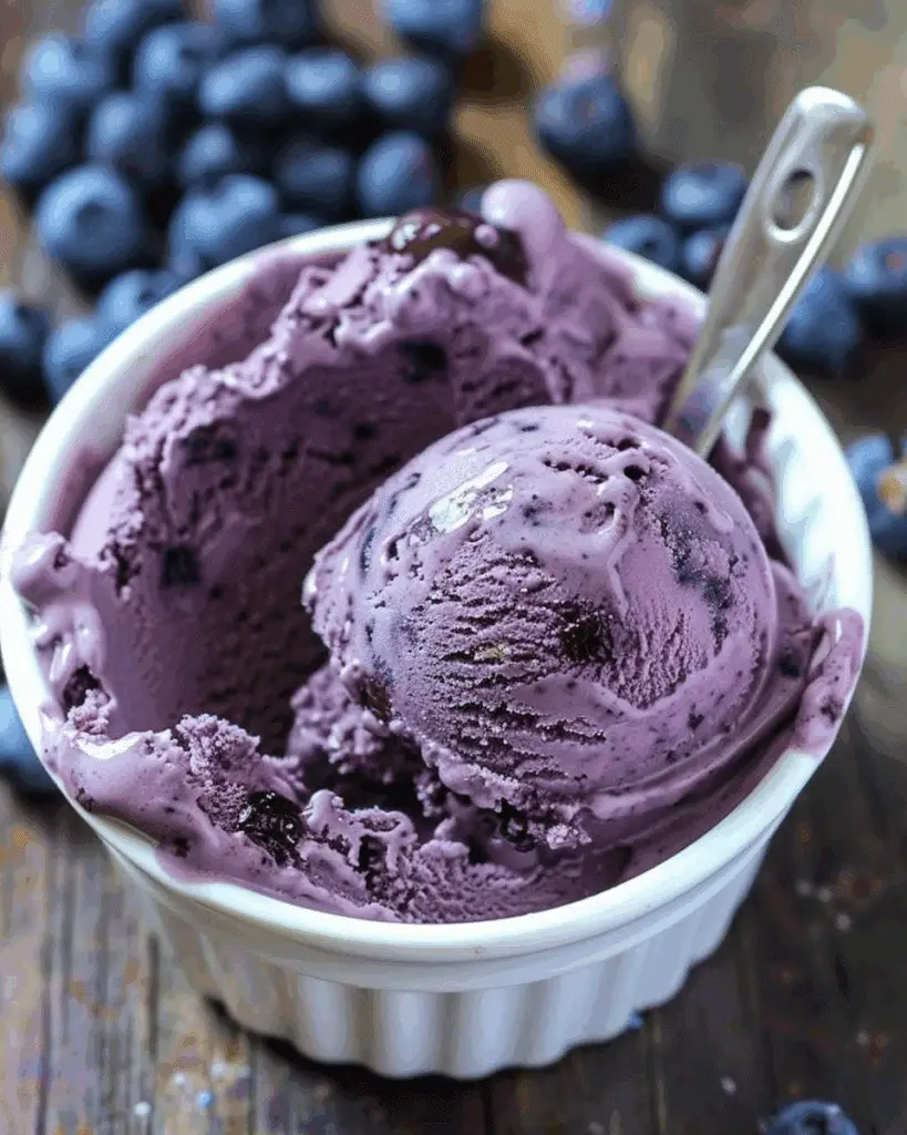 Blueberry Chocolate Chunk Ice Cream Recipe