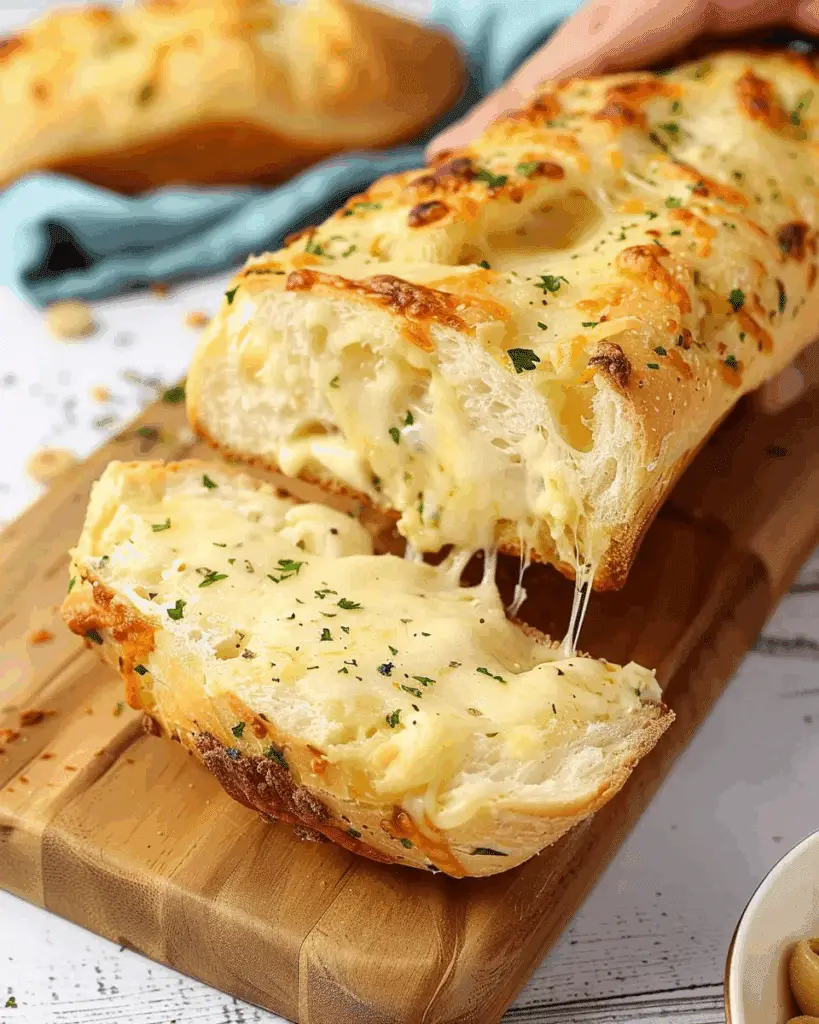 Air Fryer Garlic Cheese Bread