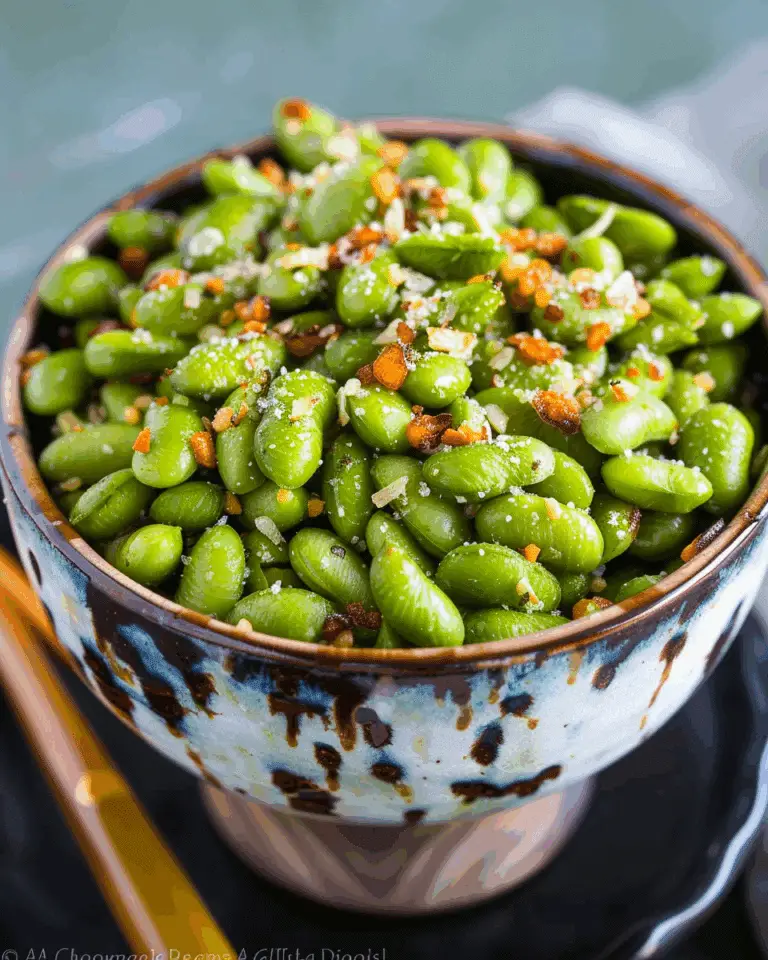Parmesan Garlic Roasted Edamame