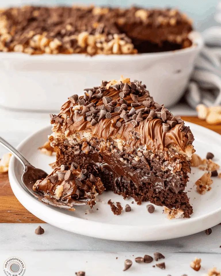 German Chocolate Poke Cake
