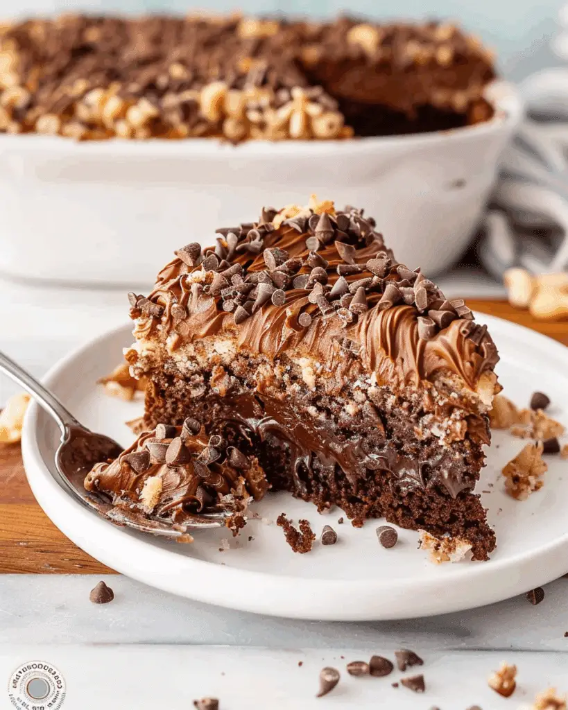 German Chocolate Poke Cake