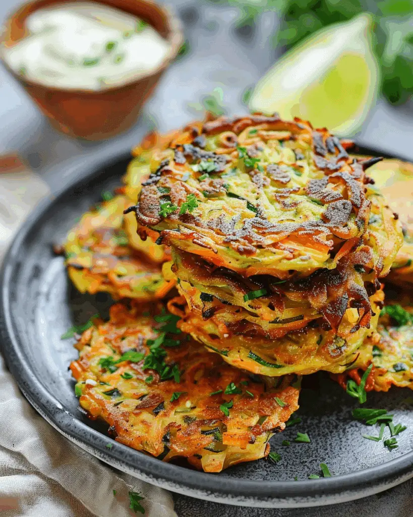 Vegetable Fritters with Zucchini and Potato
